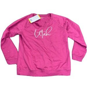 NWT Women's Pink STATE OF MINE Utah Sweater Size Small S